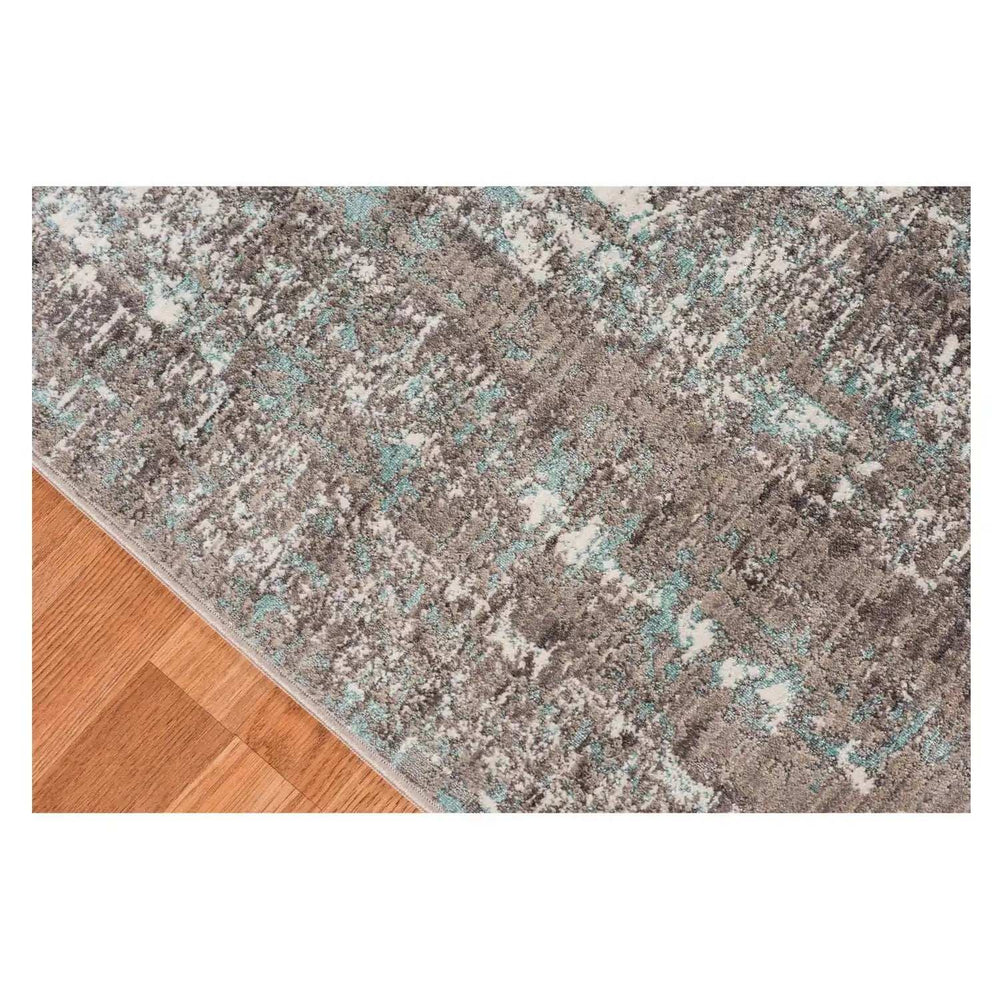 4' X 6' Ivory and Gray Abstract Power Loom Area Rug - Homeroots - Flyclothing LLC