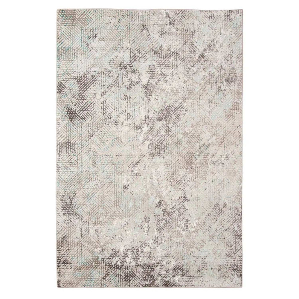 4' X 6' Gray and Black Abstract Power Loom Handmade Area Rug - Homeroots - Flyclothing LLC