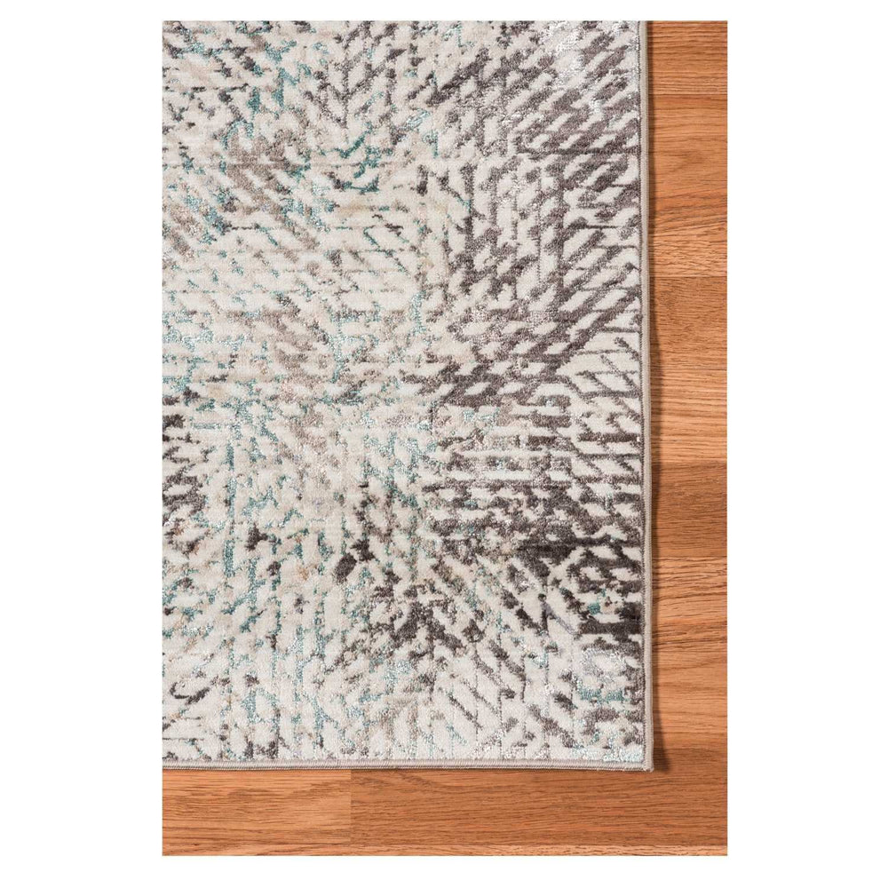 4' X 6' Gray and Black Abstract Power Loom Handmade Area Rug - Homeroots - Flyclothing LLC