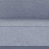 35" Gray and TPU Coating Metal Outdoor Modular with Gray Cushion - Homeroots