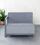 37" Gray Linen Side Chair - Homeroots