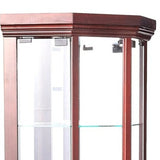 16" Dark Brown Display Stand - Homeroots