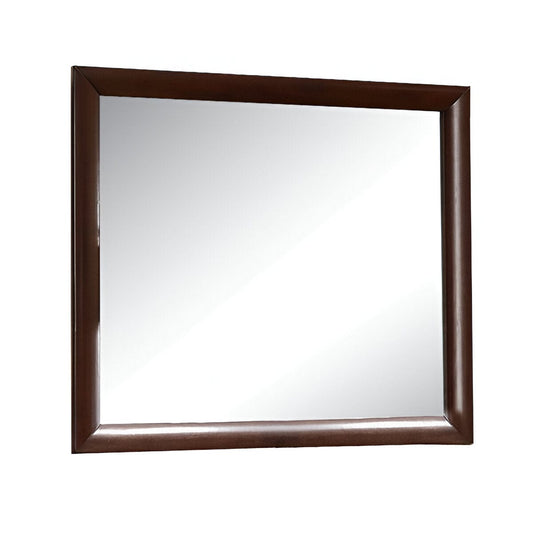 35" Espresso Framed Dresser Mirror - Homeroots