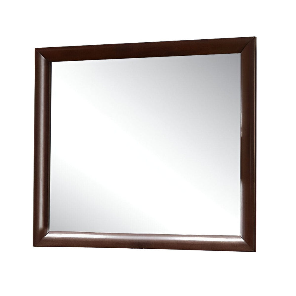35" Espresso Framed Dresser Mirror - Homeroots - Flyclothing LLC
