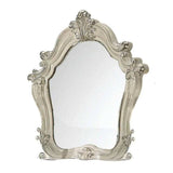 White and Silver Wood Framed Dresser Mirror - Homeroots - Flyclothing LLC