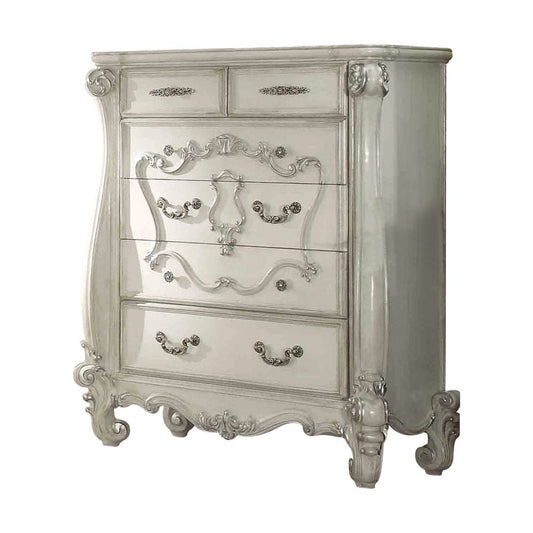 47" White Solid Wood Standard Chest - Homeroots