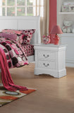 24" White Two Drawers Nightstand - Homeroots - Flyclothing LLC
