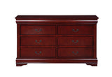 57" Brown Solid Wood Double Dresser - Homeroots - Flyclothing LLC