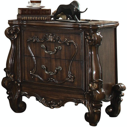 31" Brown Two Drawers Nightstand - Homeroots