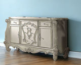 70" Bone White Solid Wood Six Drawer Combo Dresser - Homeroots