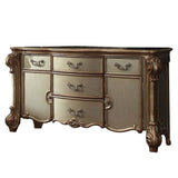 71" Gold Solid Wood Dresser - Homeroots