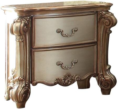 30" Bone Two Drawers Nightstand - Homeroots