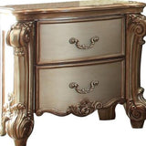 30" Bone Two Drawers Nightstand - Homeroots - Flyclothing LLC