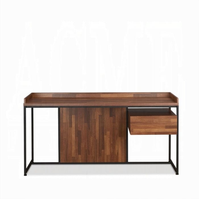62" Brown and Black Computer Desk - Homeroots - Flyclothing LLC