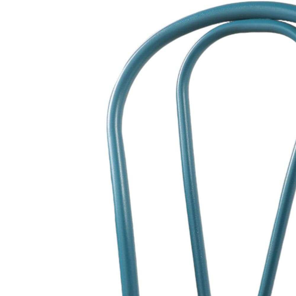 Set of Two Taupe And Teal Blue Upholstered Dining Side Chairs - Homeroots - Flyclothing LLC