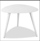 14" White Aluminum End Table - Homeroots