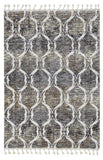 9' X 13' Gray Ogee Area Rug - Homeroots - Flyclothing LLC