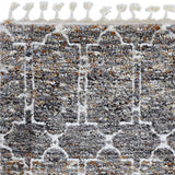 3' X 5' Brown White and Gray Geometric Area Rug With Fringe - Homeroots - Flyclothing LLC