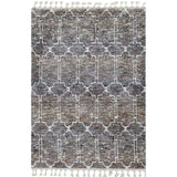 3' X 5' Brown White and Gray Geometric Area Rug With Fringe - Homeroots - Flyclothing LLC