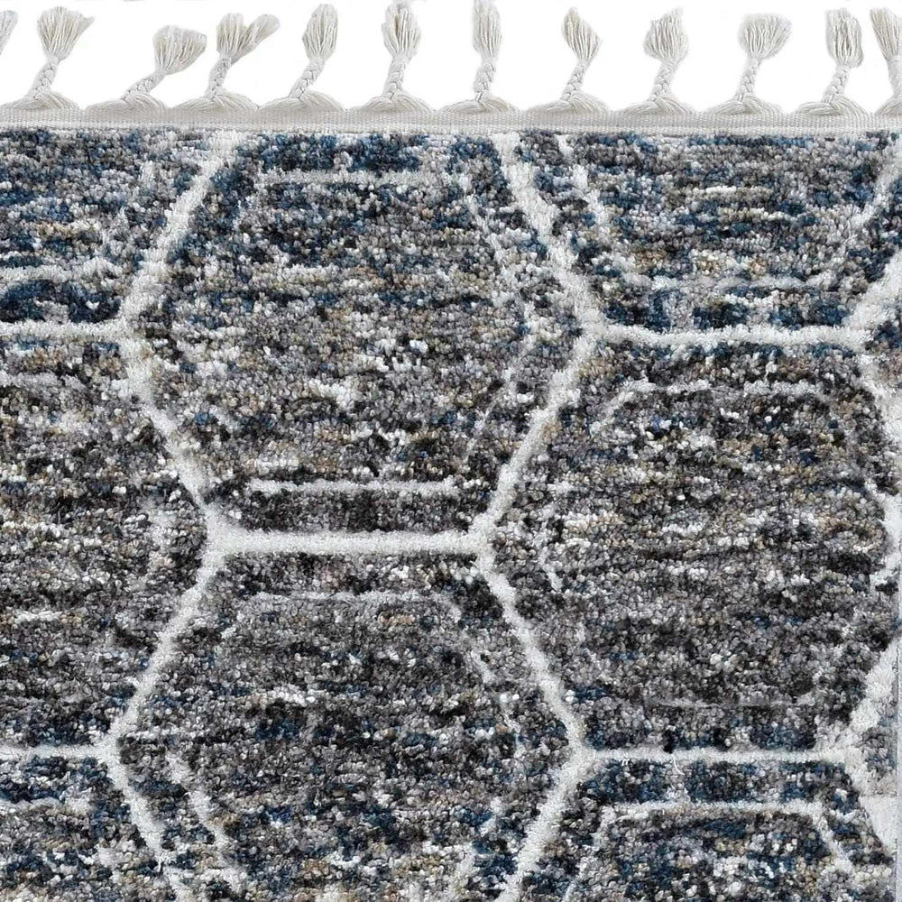 9' X 13' Gray Geometric Area Rug - Homeroots - Flyclothing LLC