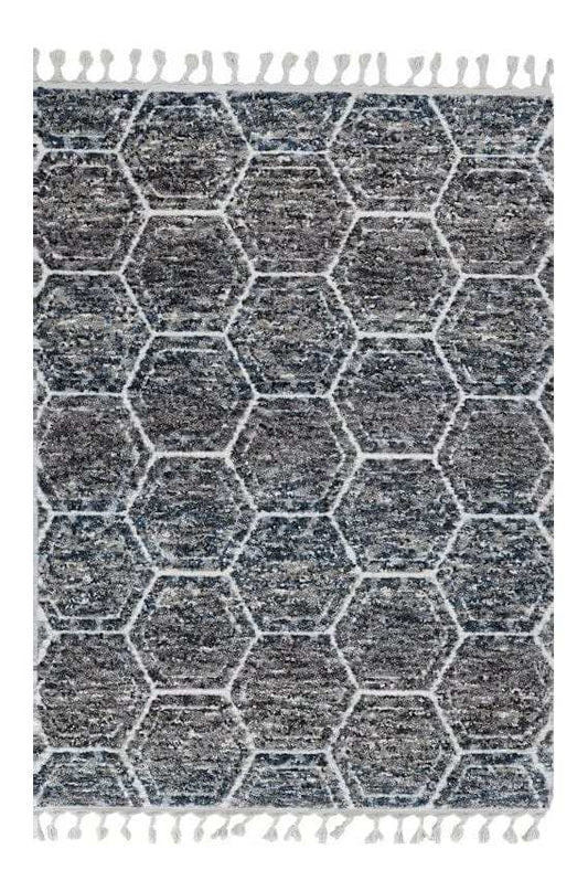 9' X 13' Gray Geometric Area Rug - Homeroots - Flyclothing LLC