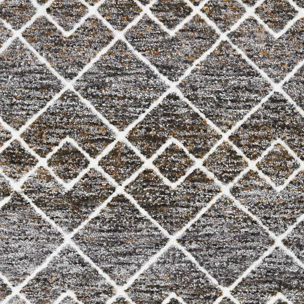 3' X 5' Brown Geometric Area Rug - Homeroots - Flyclothing LLC