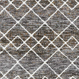 3' X 5' Brown Geometric Area Rug - Homeroots - Flyclothing LLC