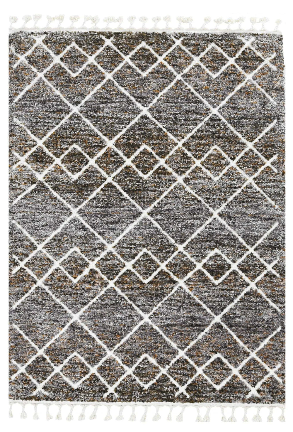 3' X 5' Brown Geometric Area Rug - Homeroots - Flyclothing LLC