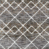 9' X 13' Brown and Ivory Geometric Area Rug - Homeroots - Flyclothing LLC