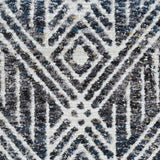 9' X 13' Gray and Ivory Geometric Area Rug - Homeroots - Flyclothing LLC