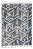 9' X 13' Gray and Ivory Geometric Area Rug - Homeroots - Flyclothing LLC