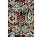 3' X 5' Red Machine Woven Honeycomb Lodge Indoor Area Rug - Homeroots - Flyclothing LLC