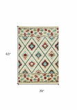 3' X 5' Ivory Southwestern Area Rug - Homeroots - Flyclothing LLC