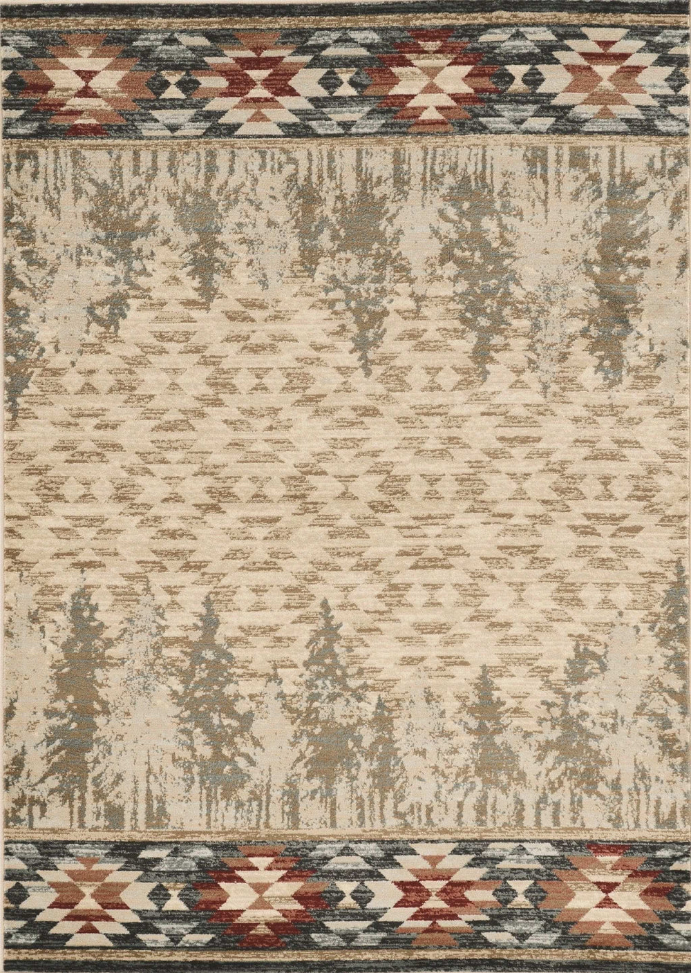 3' X 5' Ivory Southwestern Area Rug - Homeroots - Flyclothing LLC