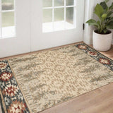 3' X 5' Ivory Southwestern Area Rug - Homeroots - Flyclothing LLC