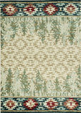 5' X 8' Ivory Machine Woven Pinegrove Lodge Indoor Area Rug - Homeroots - Flyclothing LLC