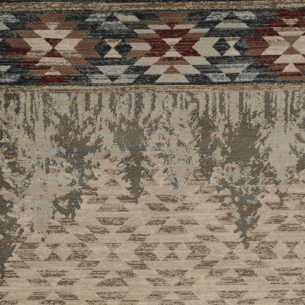 5' X 8' Ivory Machine Woven Pinegrove Lodge Indoor Area Rug - Homeroots - Flyclothing LLC