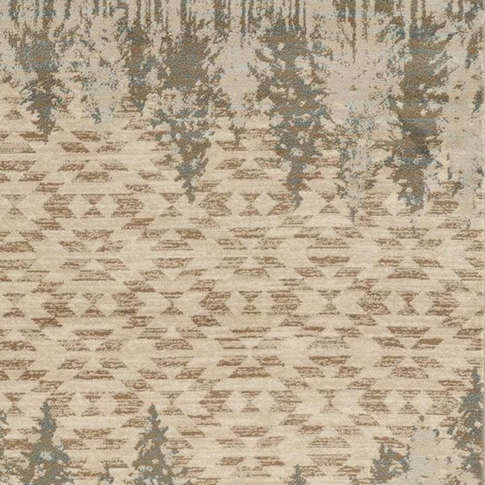 8' X 10' Ivory Pines Area Rug - Homeroots - Flyclothing LLC