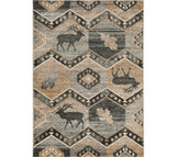 3' X 5' Beige and Ivory Woodland Lodge Area Rug - Homeroots - Flyclothing LLC