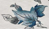 3' X 5' Ivory Blue Oversized Leaves Area Rug - Homeroots - Flyclothing LLC