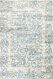 10' X 13' Ivory and Blue Floral Area Rug - Homeroots - Flyclothing LLC