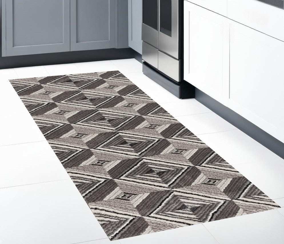8' X 8' Gray Runner Rug - Homeroots - Flyclothing LLC