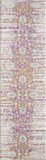 7' Ivory Pink and Orange Floral Area Rug - Homeroots - Flyclothing LLC