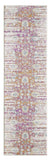 7' Ivory Pink and Orange Floral Area Rug - Homeroots - Flyclothing LLC