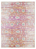 7' X 12' Ivory Pink and Orange Floral Area Rug - Homeroots - Flyclothing LLC
