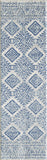 7' X 7' Ivory and Blue Runner Rug - Homeroots - Flyclothing LLC