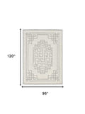 8' X 10' Gray and Ivory Wool Hand Tufted Area Rug - Homeroots - Flyclothing LLC