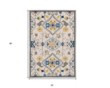 2' X 3' Ivory Southwestern Hand Tufted Area Rug - Homeroots - Flyclothing LLC