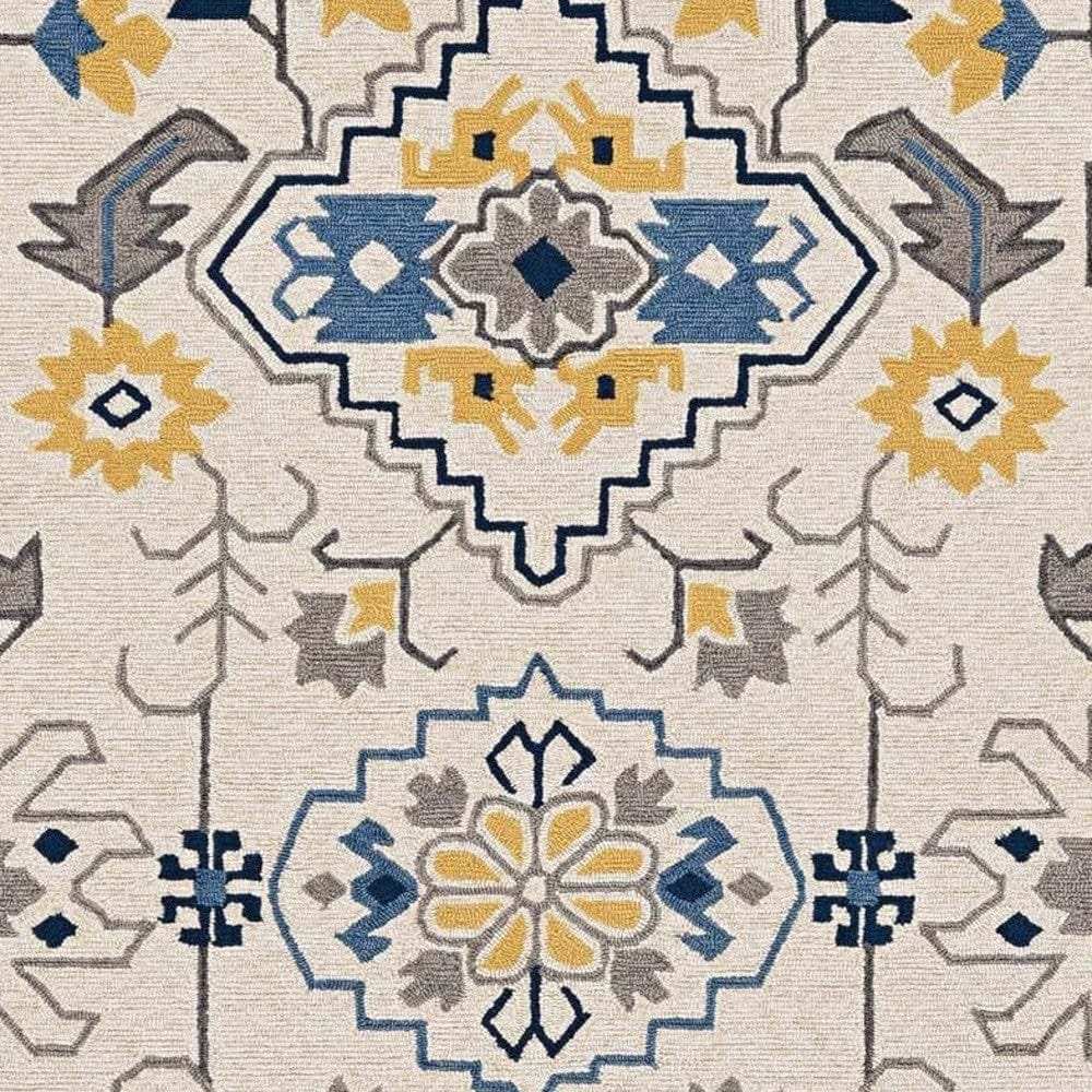 2' X 3' Ivory Southwestern Hand Tufted Area Rug - Homeroots - Flyclothing LLC