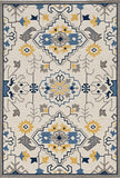 5' X 8' Ivory Abstract Handmade Indoor Outdoor Area Rug - Homeroots - Flyclothing LLC